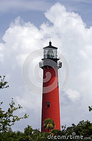 Jupiter Inlet Lighthouse Stock Photo