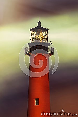 Jupiter Inlet Lighthouse Stock Photo