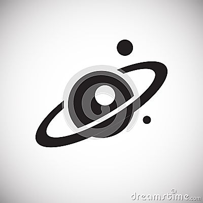 Jupiter planet icon on white background for graphic and web design, Modern simple vector sign. Internet concept. Trendy symbol for Vector Illustration