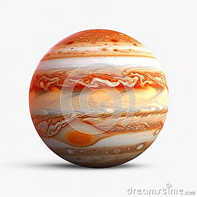 Jupiter planet from space background with planet sphere. Gas Giant. Stock Photo
