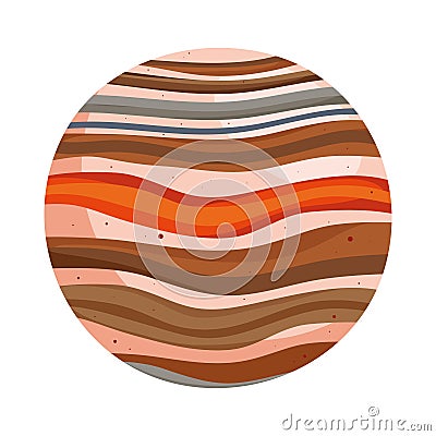 jupiter planet space outer Vector Illustration