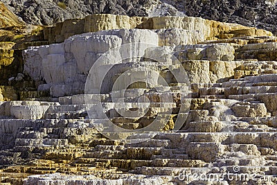 Jupiter Terrace at Mammoth Hot Springs Yellowstone National Park Wyoming USA Stock Photo