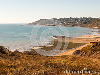 jurassic coast Charmouth dorset cliffs rocks landscape nature to Stock Photo