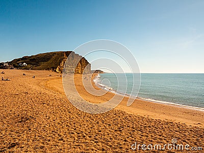 jurassic coast Charmouth dorset cliffs rocks landscape nature to Editorial Stock Photo