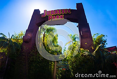 Universal Studio Jurassic Park Editorial Stock Photo