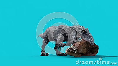 Jurassic World T Rex Vs Indominus Rex Down Blue Screen 3D Rendering  Animation Stock Footage - Video of extinct, indominus: 173321278