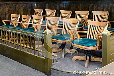 Jury Box Stock Photo