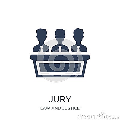 Jury icon. Trendy flat vector Jury icon on white background from Vector Illustration