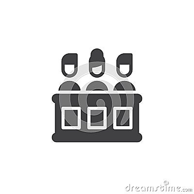 Jury icon vector Vector Illustration