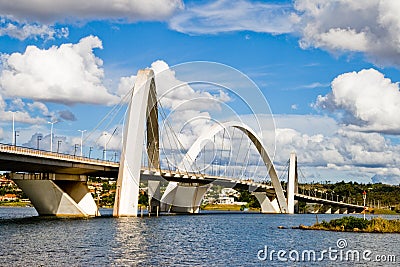Juscelino Kubitschek Bridge Stock Photo
