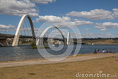 Juscelino Kubitschek bridge - Brasilia/DF Editorial Stock Photo