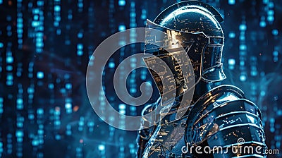 Just as a skilled knight defends a castle encryption algorithms serve as the ultimate guardians against data theft and Stock Photo