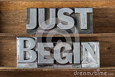 Just begin tray Stock Photo