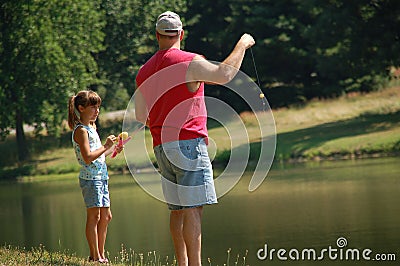 Just fishing Stock Photo