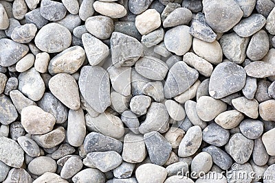 Just many pebbles from above Stock Photo