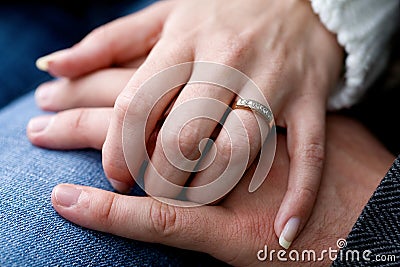 Just married Stock Photo