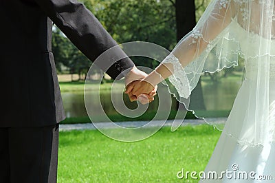 Just married Stock Photo