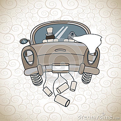 Just married Vector Illustration