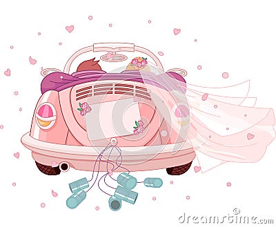 Just Married Vector Illustration