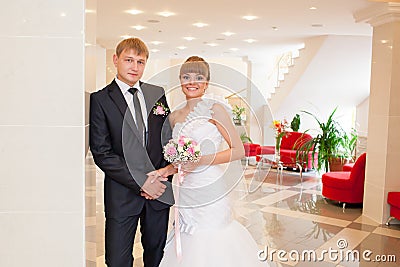 Just married Stock Photo