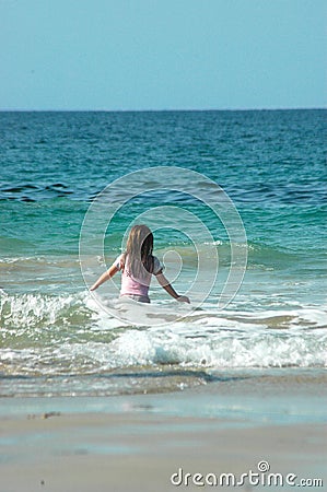 Just me and the sea! Stock Photo