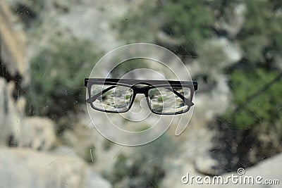 Just my glasses Stock Photo