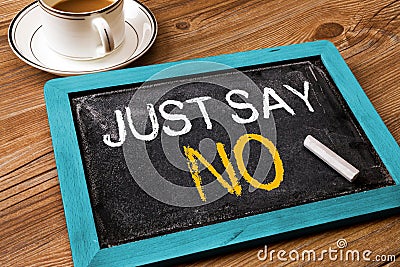 Just say no Stock Photo