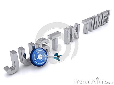 Just in time sign Stock Photo