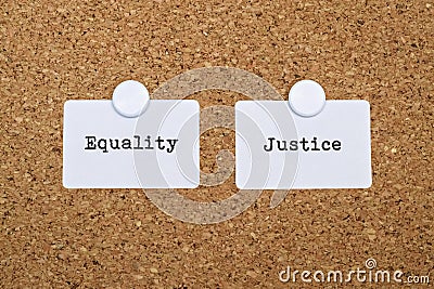 Justice and Equality Stock Photo
