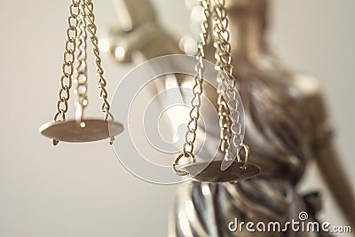 Justice lady close up view Stock Photo