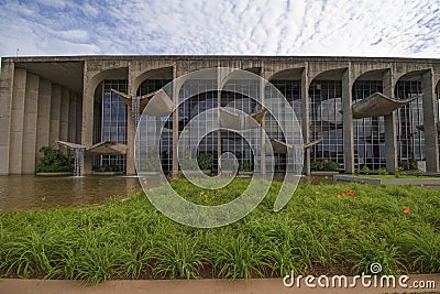 Justice Palace in Brasilia capital of Brazil Editorial Stock Photo