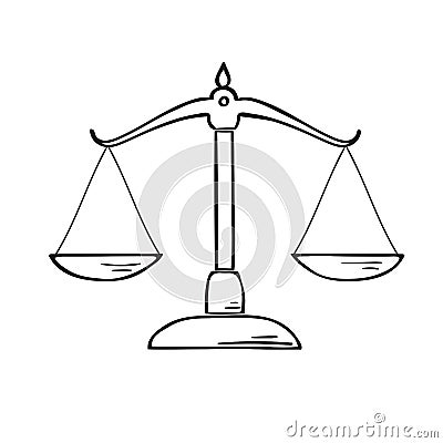 Justice scale Vector Illustration