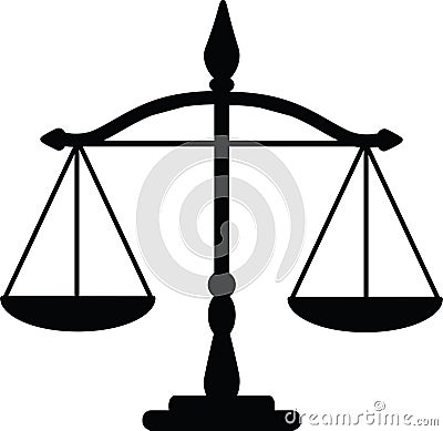 Justice scales Vector Illustration