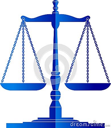 Justice scales Vector Illustration