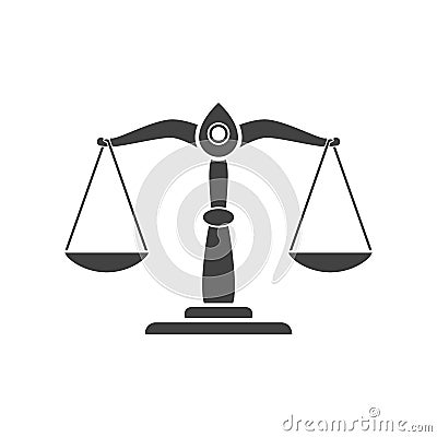Justice scales, vector Vector Illustration