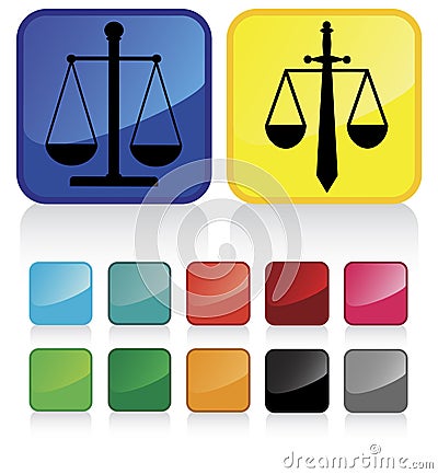 Justice sign Vector Illustration