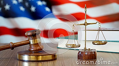 Justice for United States Laws in American Court Stock Photo