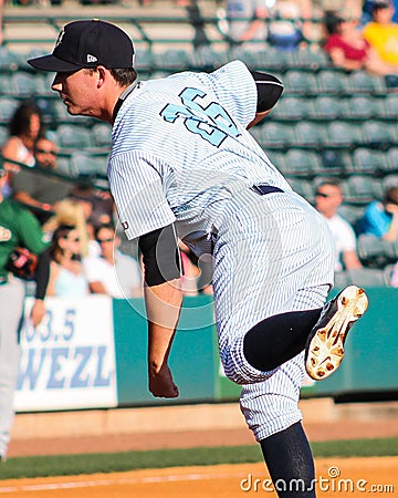 Justin Kamplain, Charleston RiverDogs Editorial Stock Photo