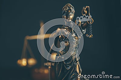 Justitie is a personification of justica Stock Photo