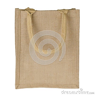 Jute Tote Bag Stock Photo