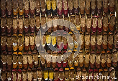 Jutti handmade embroidery shoes Stock Photo