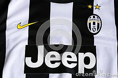Juventus jersey. Editorial Stock Photo