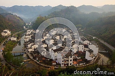 Jvjing Village in Wuyuan Stock Photo