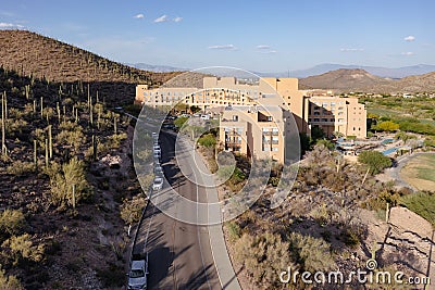 JW Starr Pass Marriott Resort and Spa, aerial photo. Editorial Stock Photo