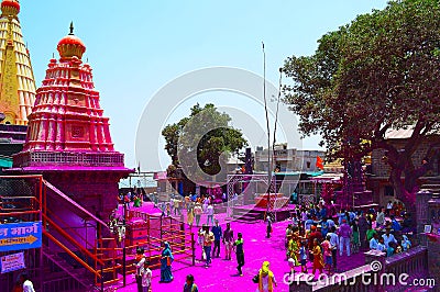 Jyotiba Temple, Wadi Ratnagiri, Kolhapur, Maharashtra Editorial Stock Photo