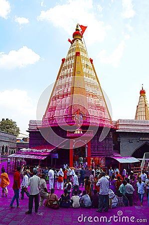 Jyotiba Temple, Wadi Ratnagiri, Kolhapur, Maharashtra Editorial Stock Photo