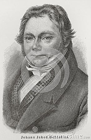 JÃ¶ns Jacob Berzelius Editorial Stock Photo