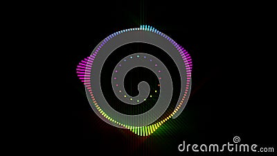 4K Circle Audio Equalizer Background. Music Control Levels. Multicolored  and Loopable. Motion Graphic and Background Animation Stock Video - Video  of player, mixer: 111208767