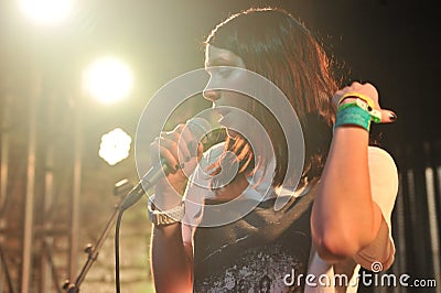 K Flay in concert at SXSW Editorial Stock Photo