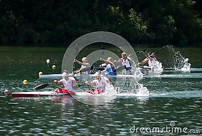 K2 Jun Women 500m Final A Editorial Stock Photo